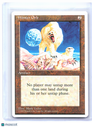 1995 Magic: The Gathering—Winter Orb #376 Fourth Edition—Rare Nonfoil