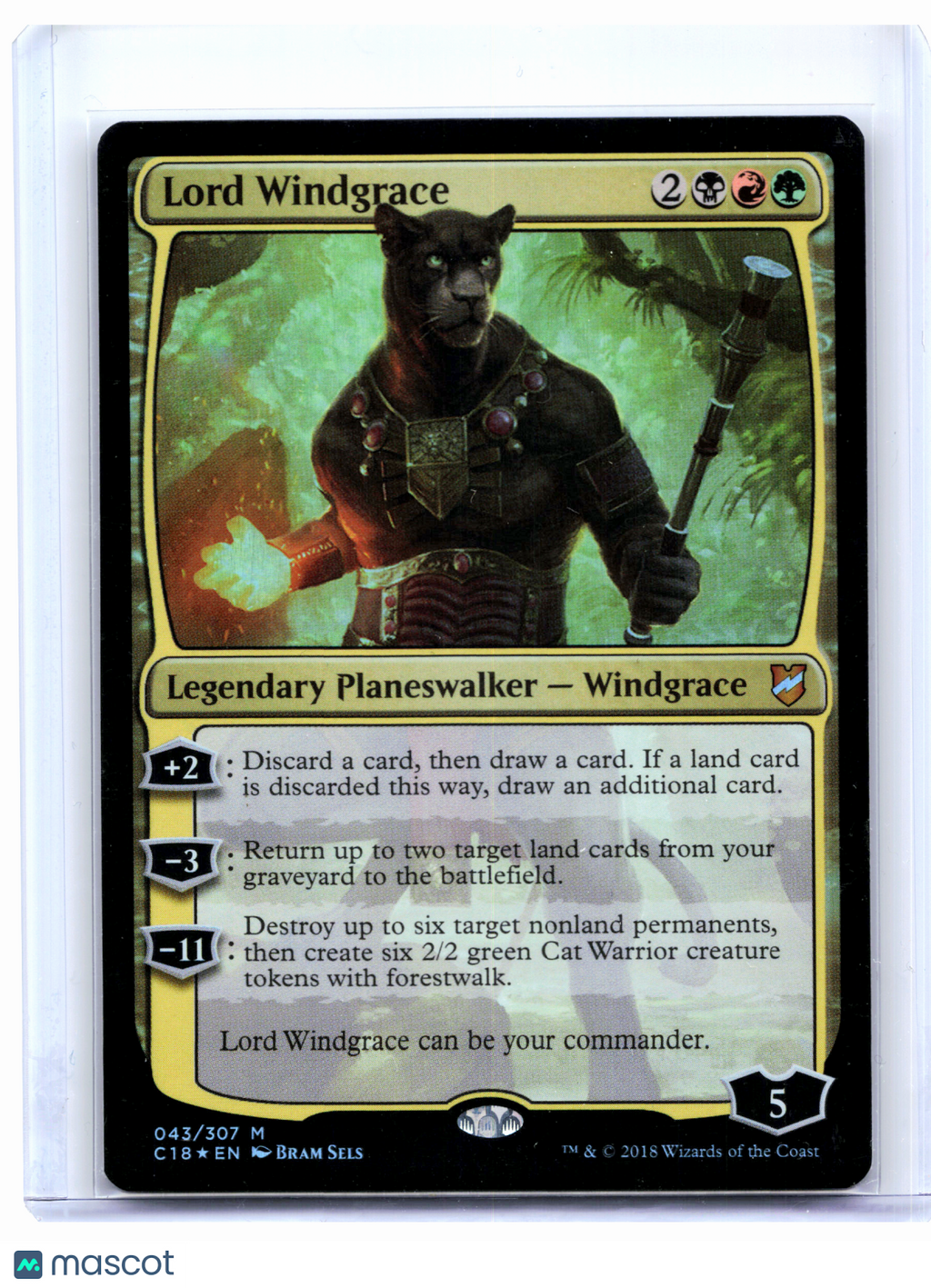 2018 Magic: The Gathering—Lord Windgrace #043 Commander 2018—Mythic Foil