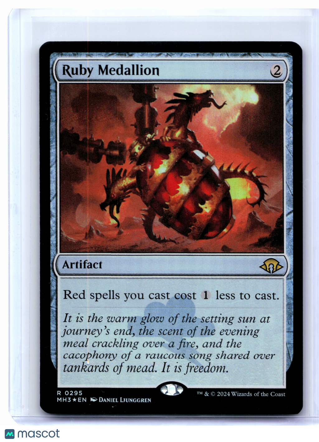2024 Magic: The Gathering—Ruby Medallion #0295 Modern Horizons 3—Rare Foil