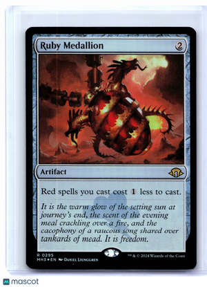 2024 Magic: The Gathering—Ruby Medallion #0295 Modern Horizons 3—Rare Foil