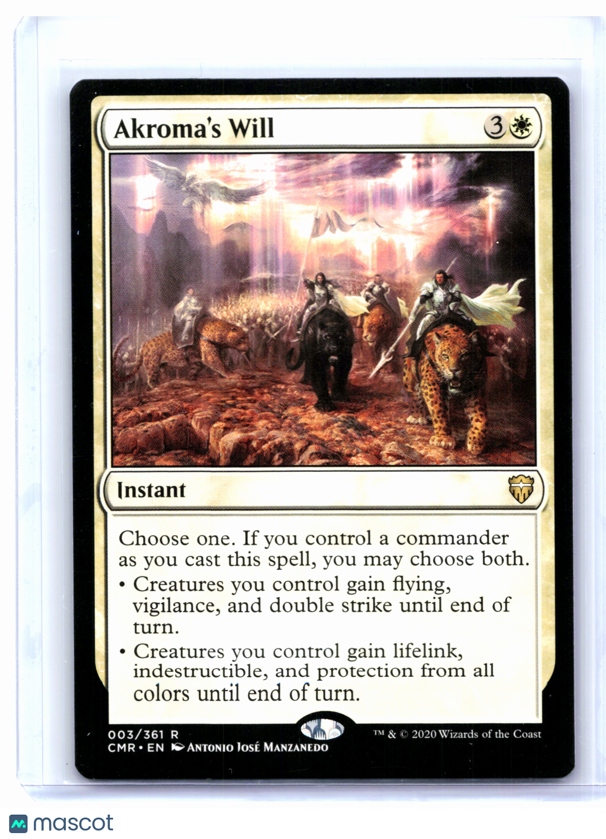 2020 Magic: The Gathering—Akroma's Will #003 Commander Legends—Rare Nonfoil