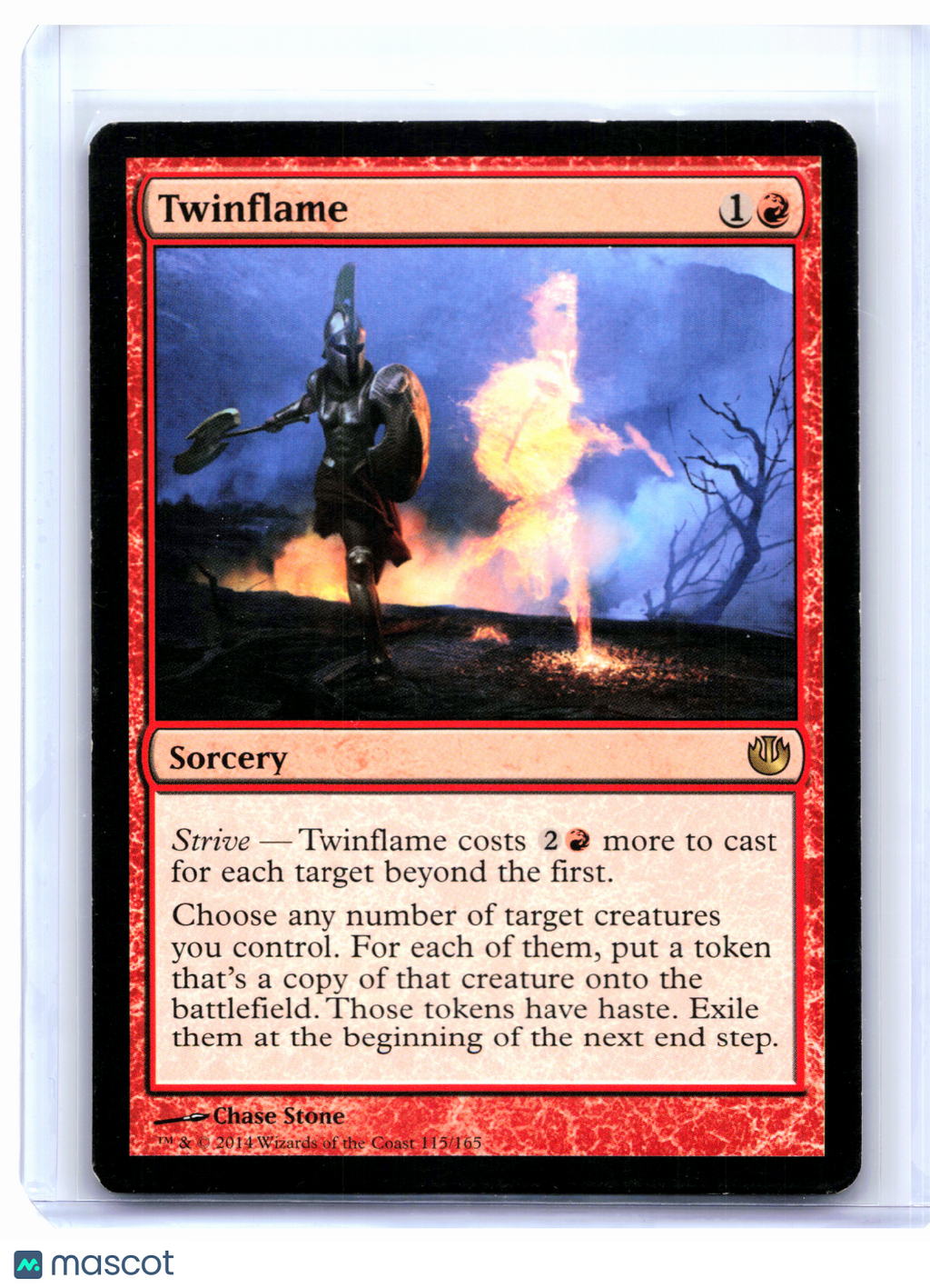 2014 Magic: The Gathering—Twinflame #115 Journey into Nyx—Rare Nonfoil