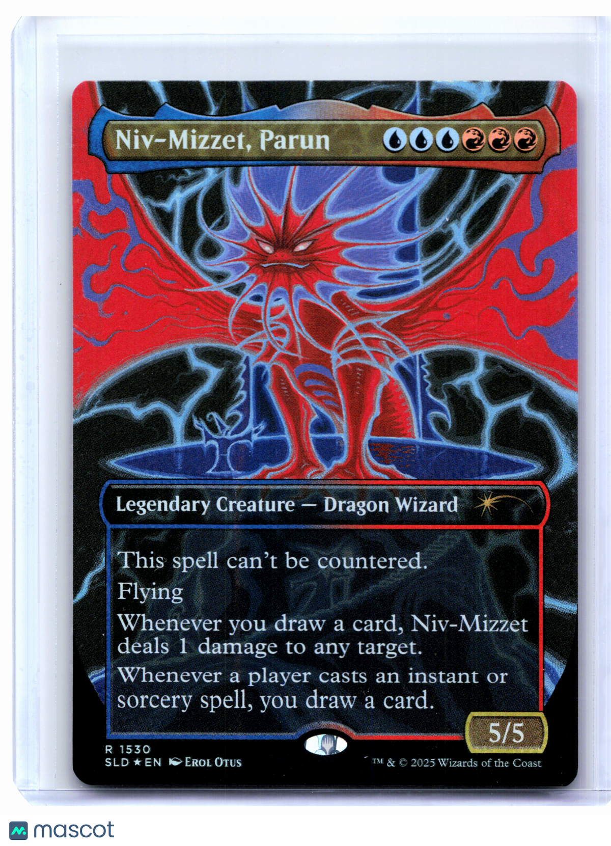 2025 Magic: TG—Niv-Mizzet, Parun #1530 Secret Lair Drop—Rare Rainbow Foil [LP]