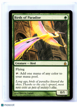 2005 Magic: TG—Birds of Paradise #153 Ravnica: City of Guilds—Rare Nonfoil [LP]