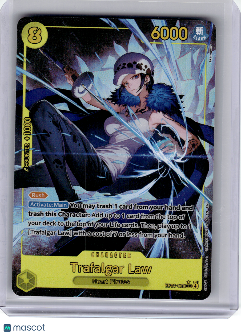 2026 One Piece—Trafalgar Law (Alt Art) #EB03-062 Heroines Edition—Secret Rare