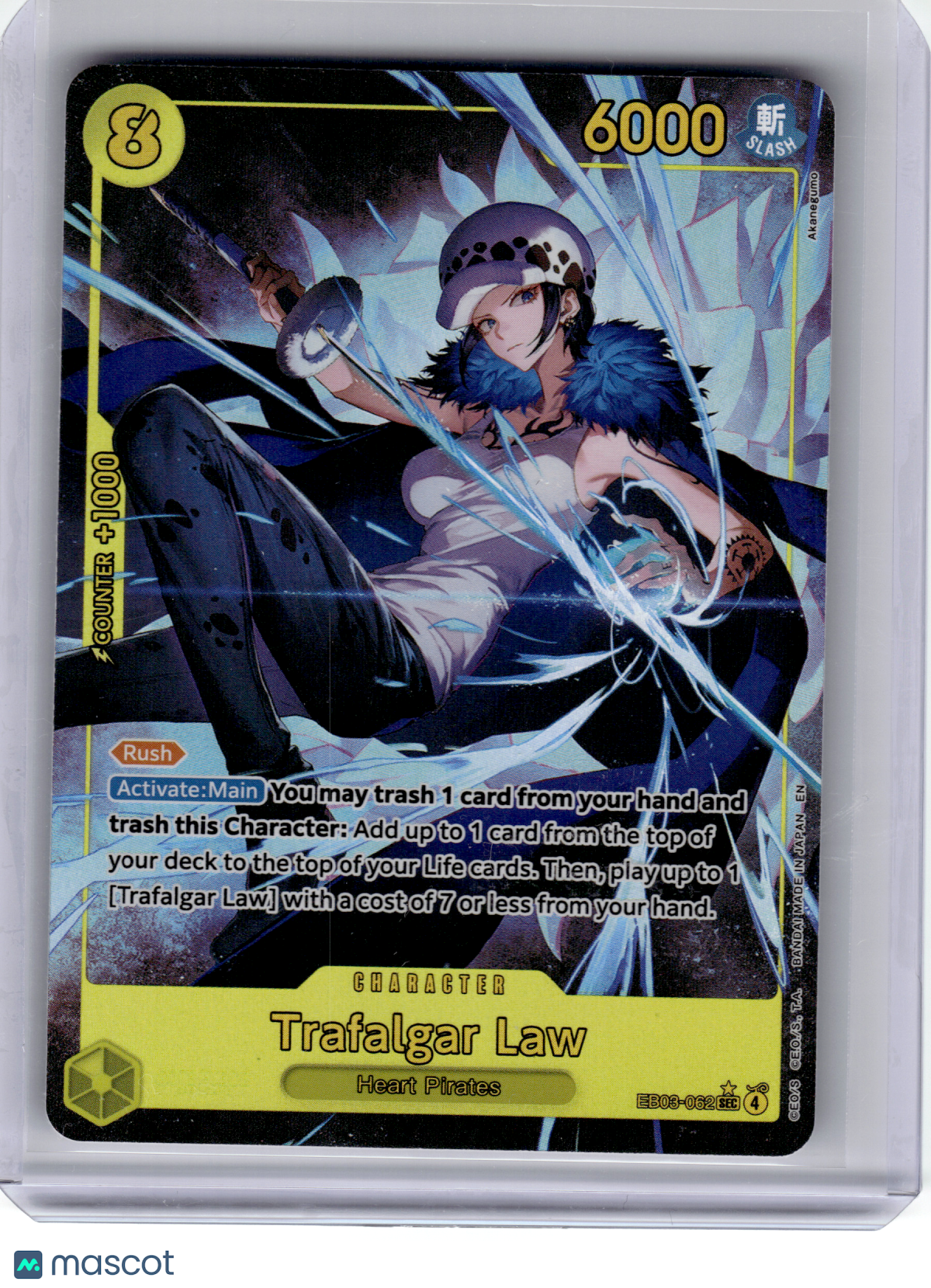 2026 One Piece—Trafalgar Law (Alt Art) #EB03-062 Heroines Edition—Secret Rare