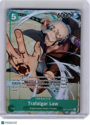 2022 One Piece—Trafalgar Law (Parallel) #OP01-047 Romance Dawn—Super Rare Foil