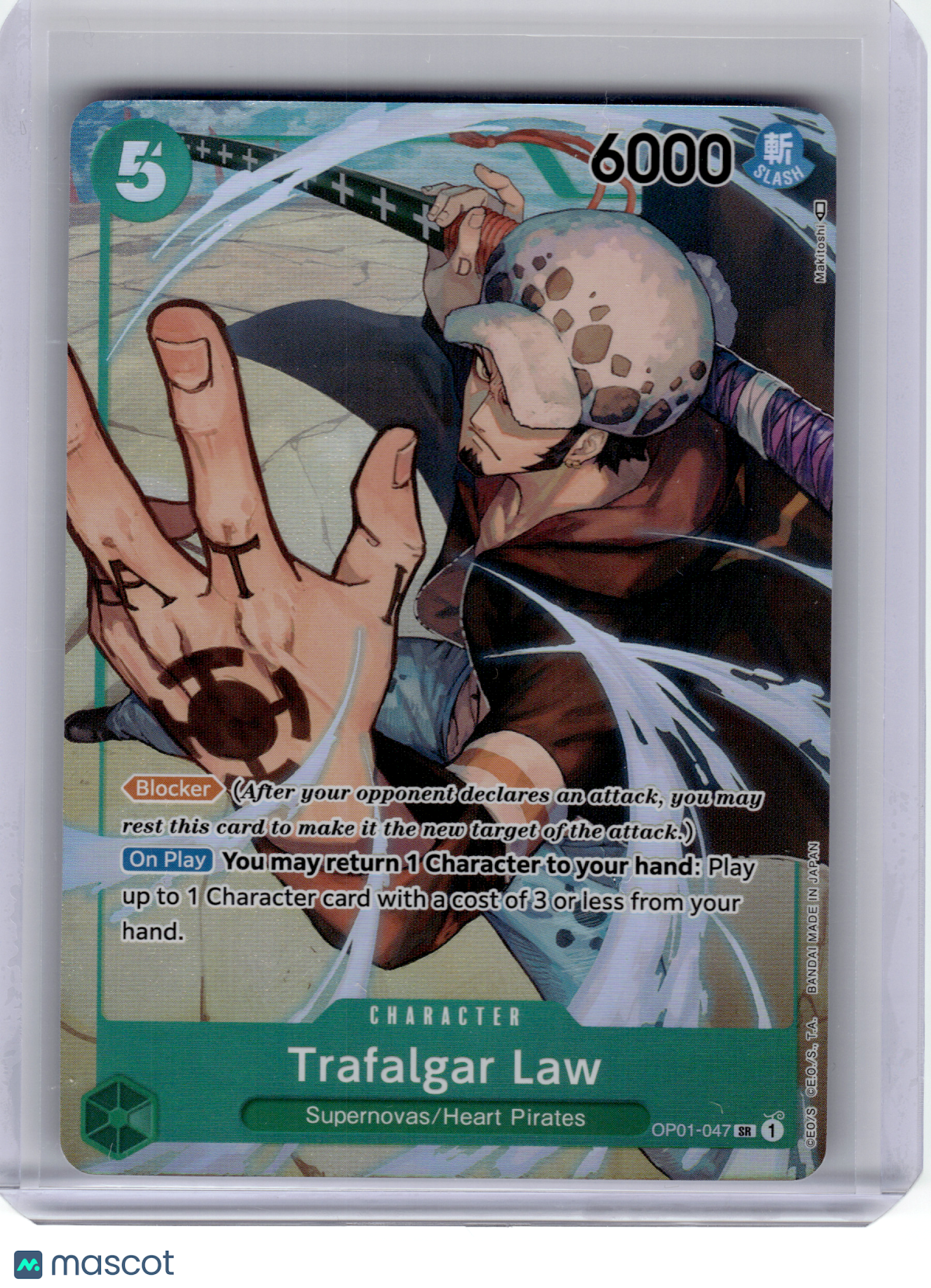 2022 One Piece—Trafalgar Law (Parallel) #OP01-047 Romance Dawn—Super Rare Foil