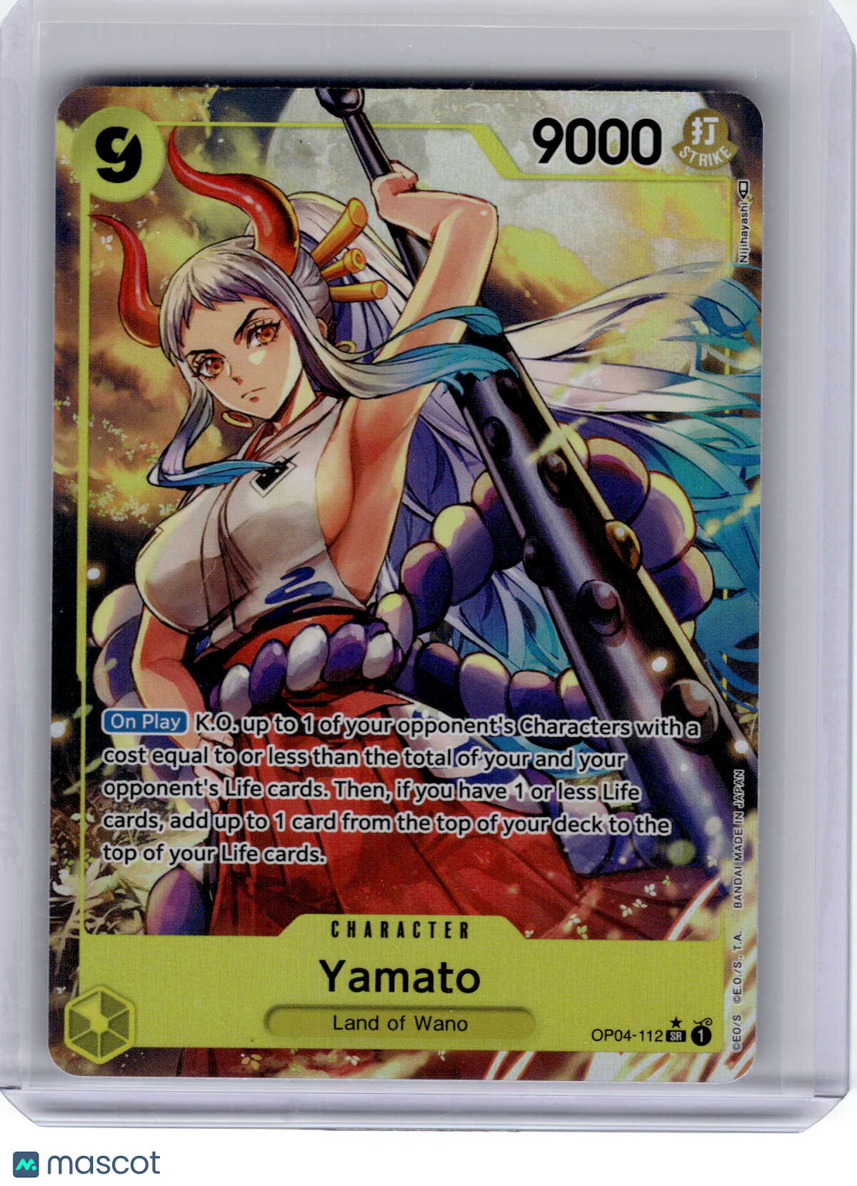 2023 One Piece—Yamato (Alt Art) #OP04-112 Kingdoms of Intrigue—Super Rare Foil
