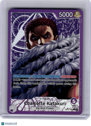One Piece—Charlotte Katakuri (Alt Art) #OP11-062 A Fist of Divine Speed—Leader