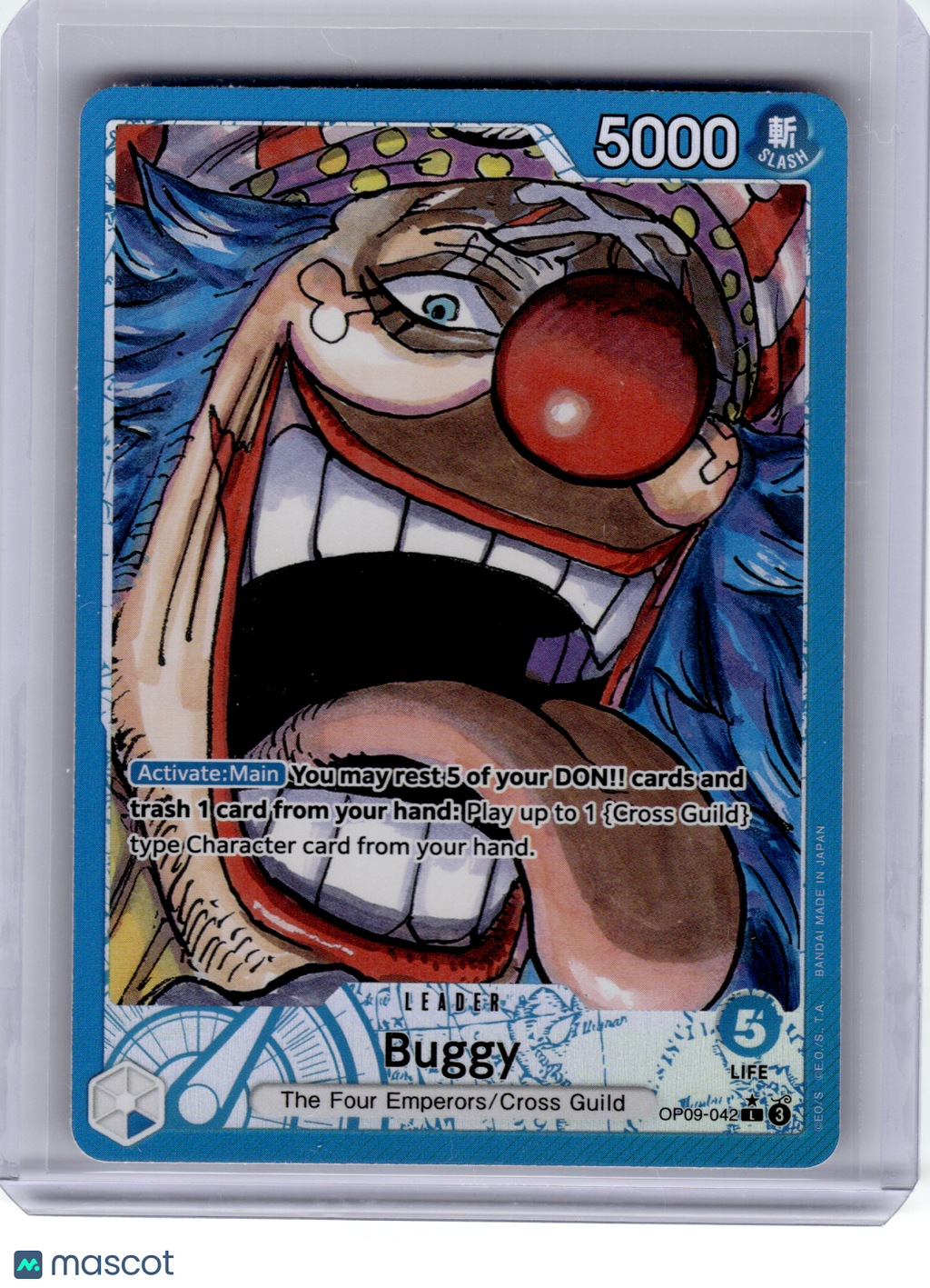 2024 One Piece—Buggy (Alt Art) #OP09-042 Emperors in the New World—Leader Foil