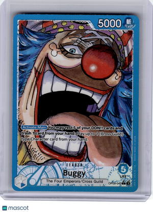 2024 One Piece—Buggy (Alt Art) #OP09-042 Emperors in the New World—Leader Foil