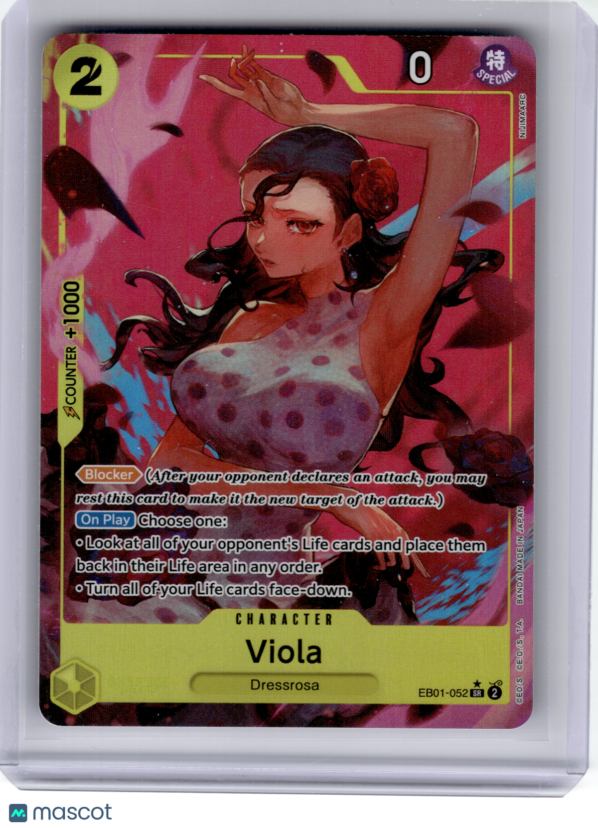 2024 One Piece—Viola (Alt Art) #EB01-052 EB01: Memorial Collection— Super Rare