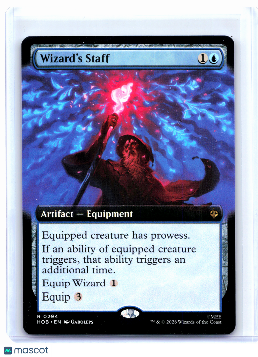 2026 Magic: TG—Wizard's Staff (Extended Art) #0294 The Hobbit—Rare Nonfoil