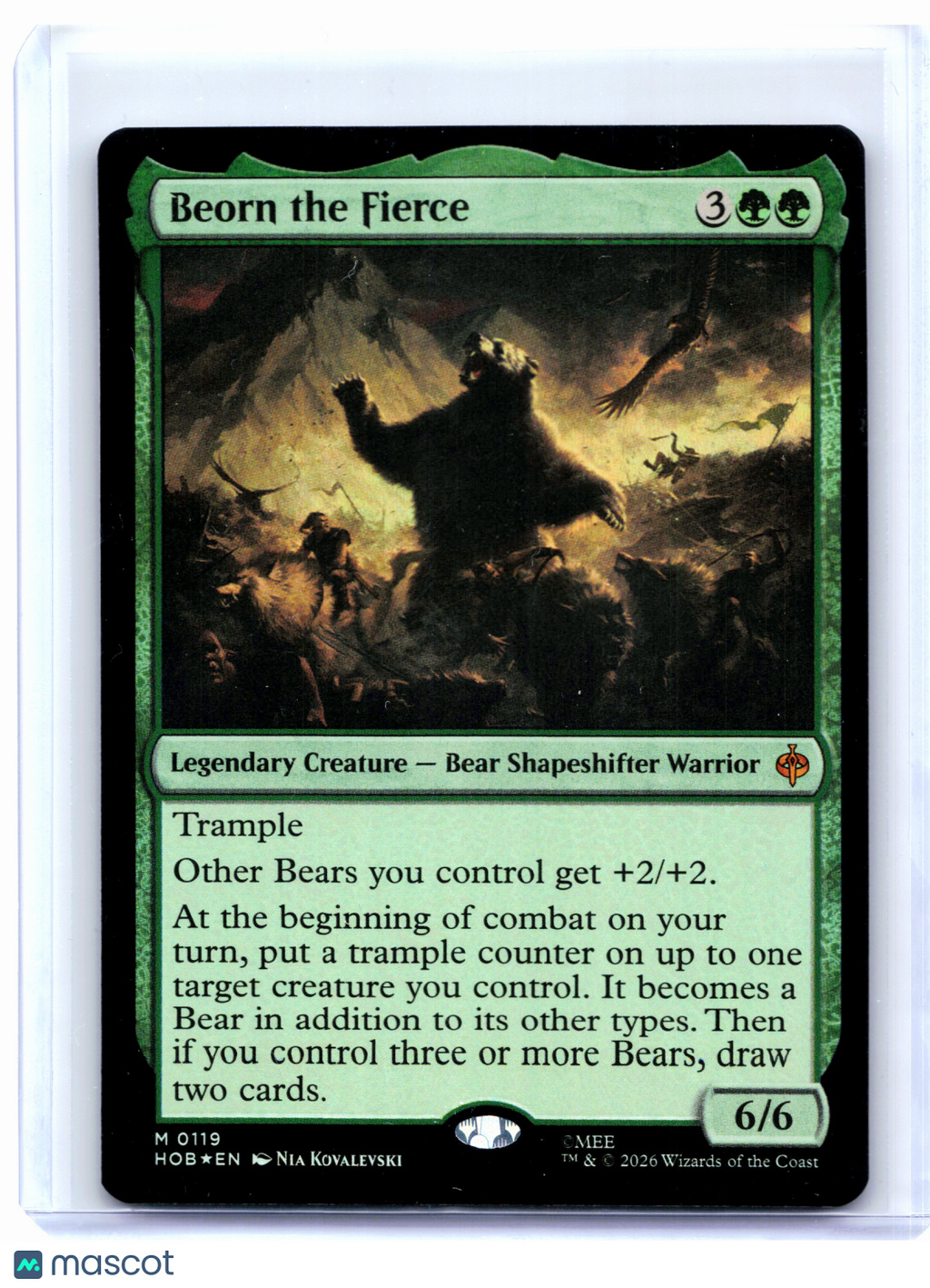 2026 Magic: The Gathering—Beorn the Fierce #0119 The Hobbit—Mythic Foil