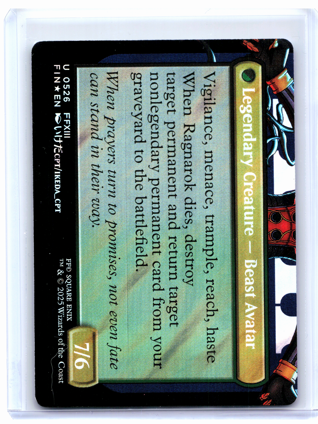 2025 Magic: TG—Fang, Fearless l'Cie (Borderless) #0526 FIN—Uncommon Surge Foil