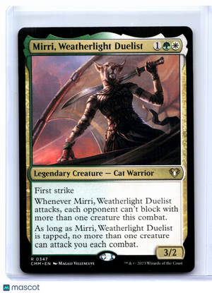 2023 Magic: TG—Mirri, Weatherlight Duelist #0347 Commander Masters—Rare Nonfoil