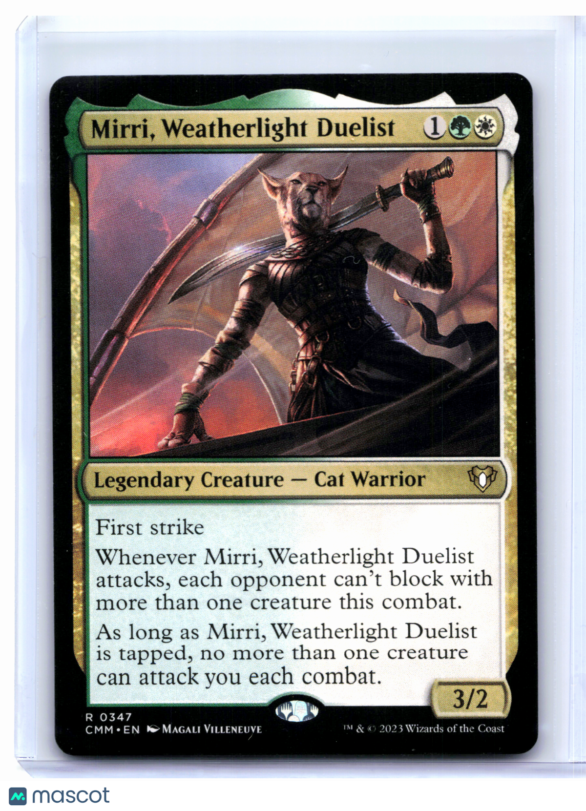 2023 Magic: TG—Mirri, Weatherlight Duelist #0347 Commander Masters—Rare Nonfoil