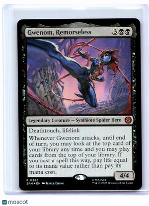 2025 Magic: The Gathering—Gwenom, Remorseless #0286 UMP—Promo Foil