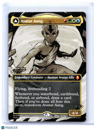 2025 Magic: The Gathering—Avatar Aang (Borderless) #0308 TLA—Mythic Nonfoil