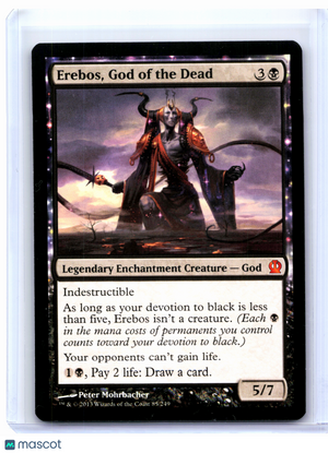 2013 Magic: The Gathering—Erebos, God of the Dead #85 Theros—Mythic Nonfoil