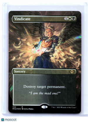 2021 Magic: TG—Vindicate (Borderless) #322 Modern Horizons 2—Rare Foil