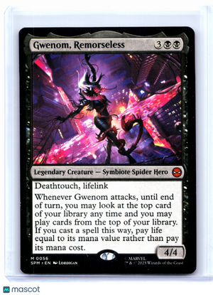 2025 Magic: TG—Gwenom, Remorseless #0056 Marvel's Spider-Man—Mythic Nonfoil