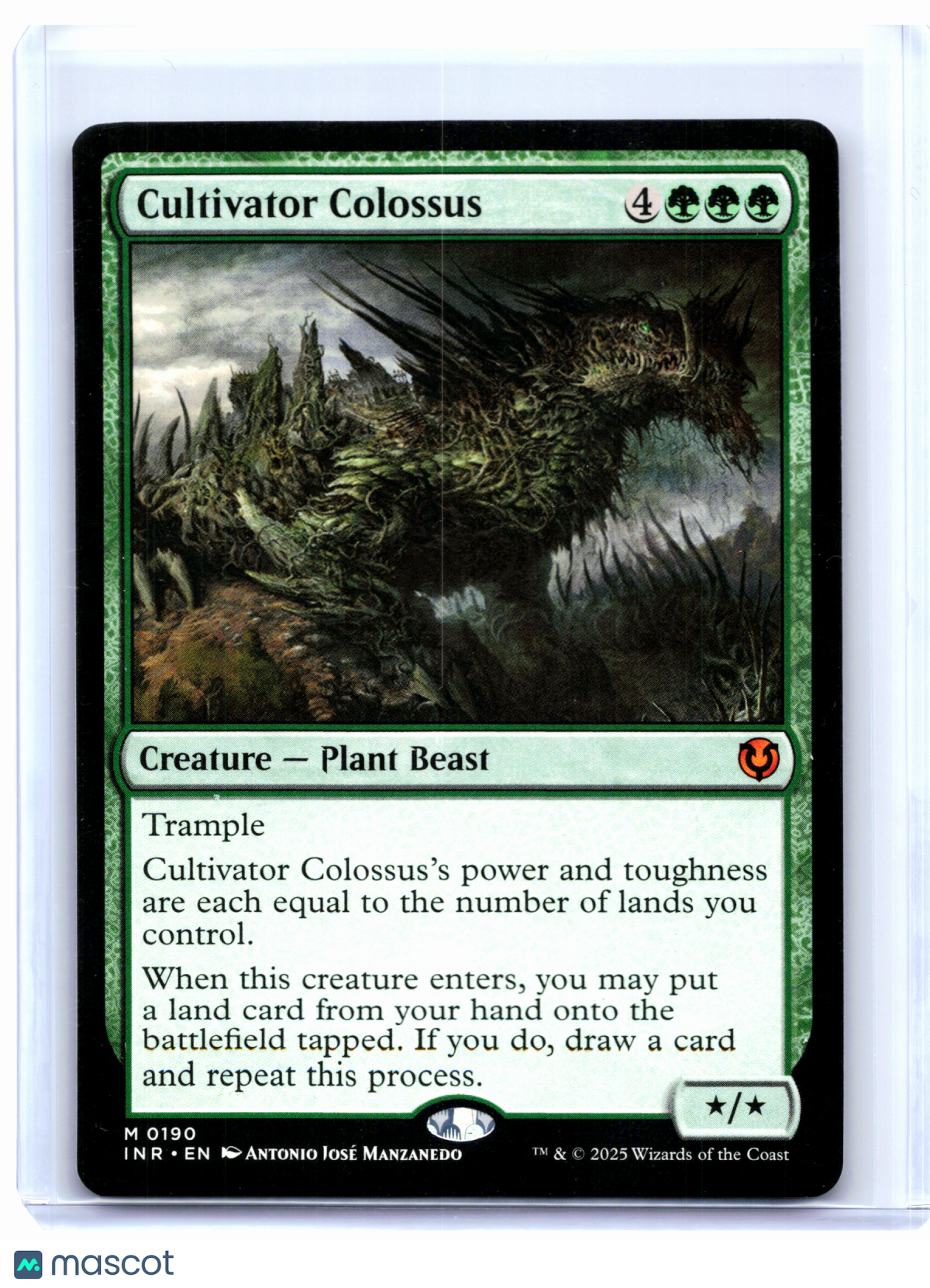 2025 Magic: TG—Cultivator Colossus #0190 Innistrad Remastered—Mythic Nonfoil
