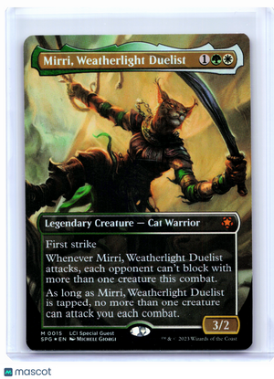 2023 Magic: TG—Mirri, Weatherlight Duelist (Borderless) #0015 SPG—Mythic Foil
