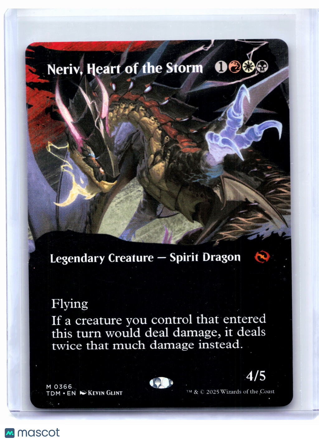 2025 Magic: TG—Neriv, Heart of the Storm (Borderless) #0366 TDM—Mythic Nonfoil