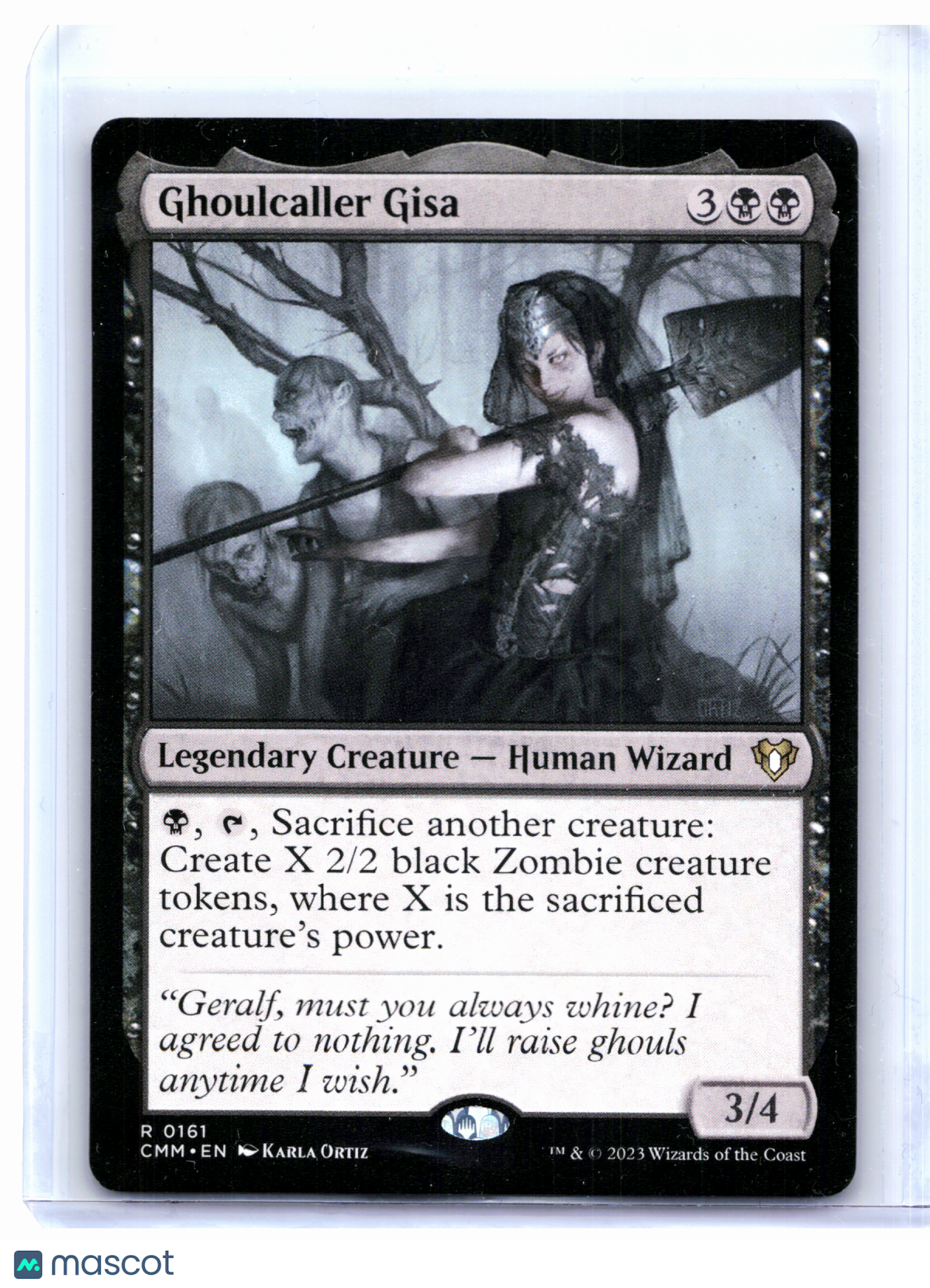 2023 Magic: The Gathering—Ghoulcaller Gisa #0161 Commander Masters—Rare Nonfoil