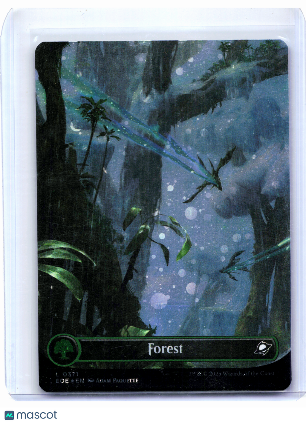 2025 Magic: TG—Forest (Borderless) #0371 Edge of Eternities—Land Galaxy Foil