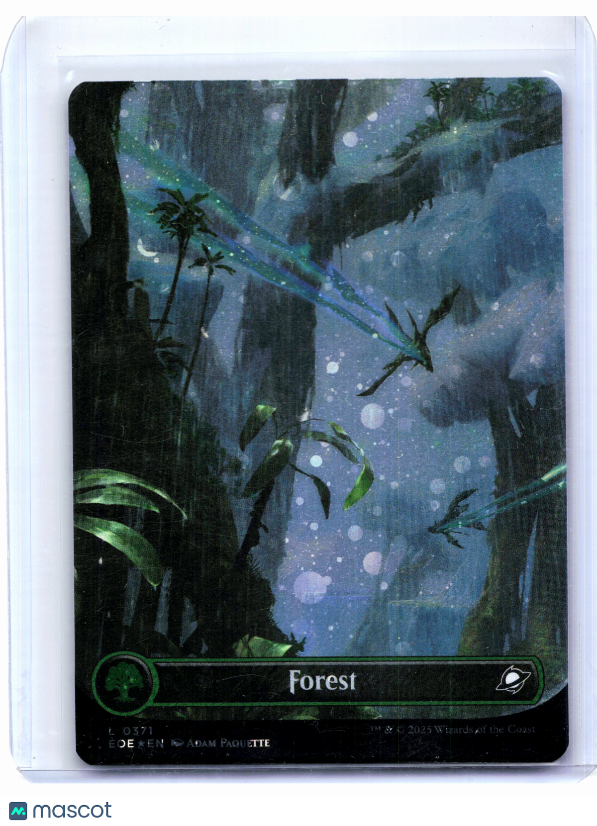 2025 Magic: TG—Forest (Borderless) #0371 Edge of Eternities—Land Galaxy Foil