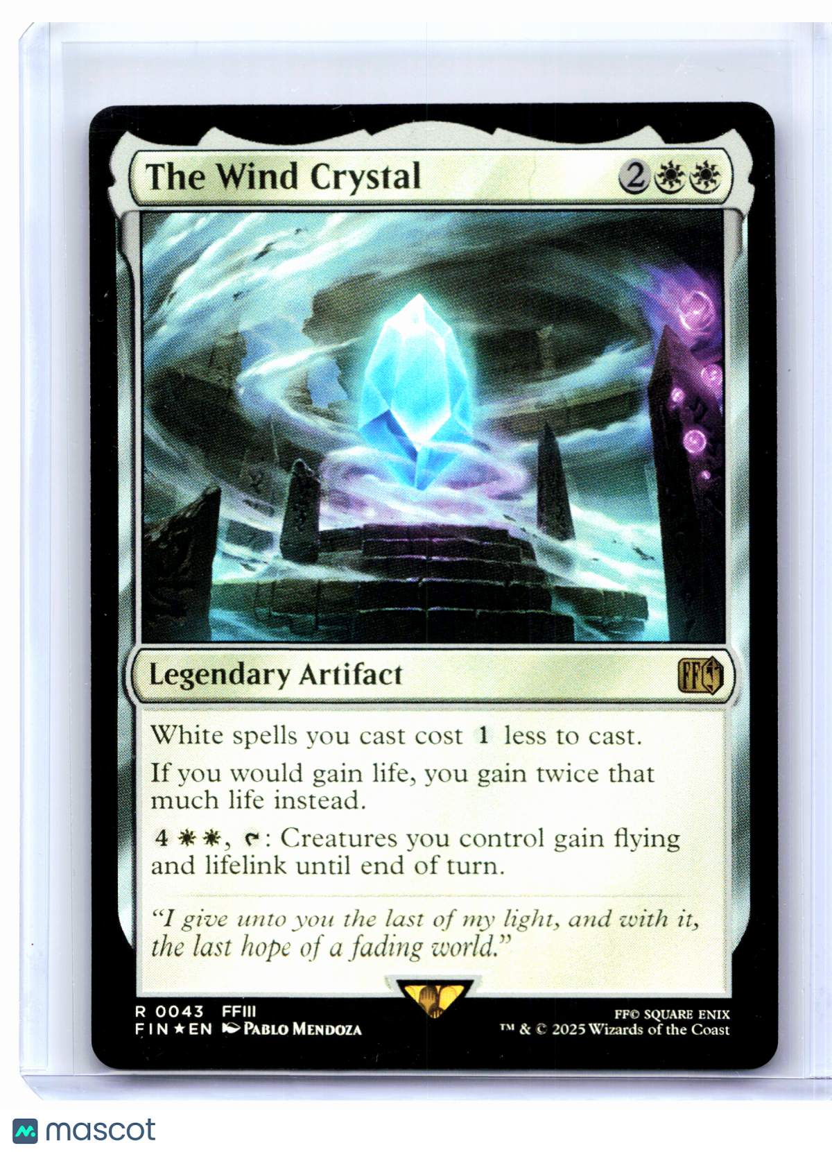 2025 Magic: The Gathering—The Wind Crystal #0043 FINAL FANTASY—Rare Foil
