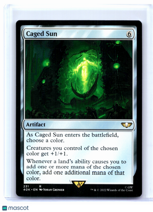 2022 Magic: The Gathering—Caged Sun #231 Warhammer 40,000—Rare Nonfoil