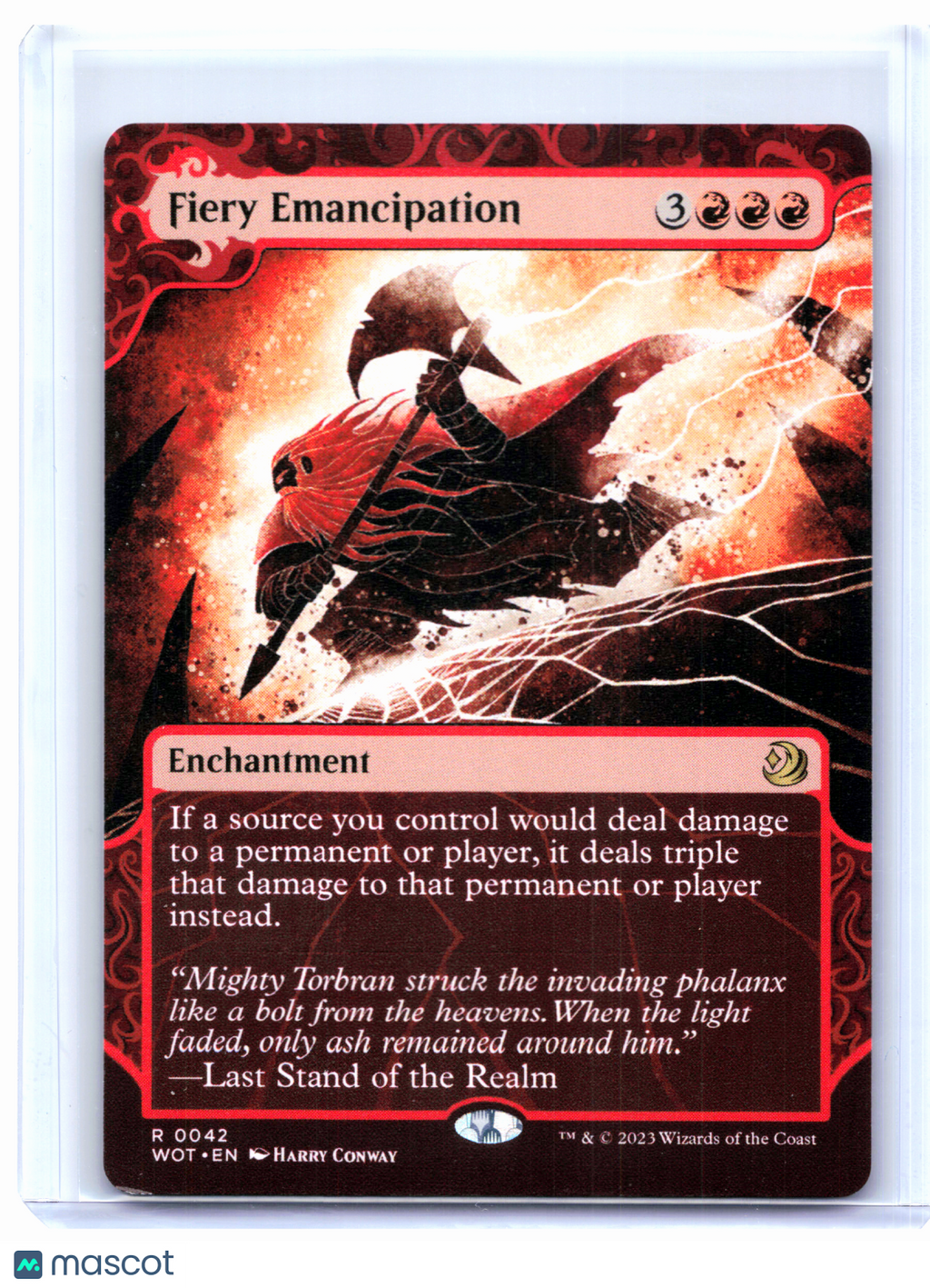 2023 Magic: The Gathering—Fiery Emancipation #0042 WOT—Rare Nonfoil