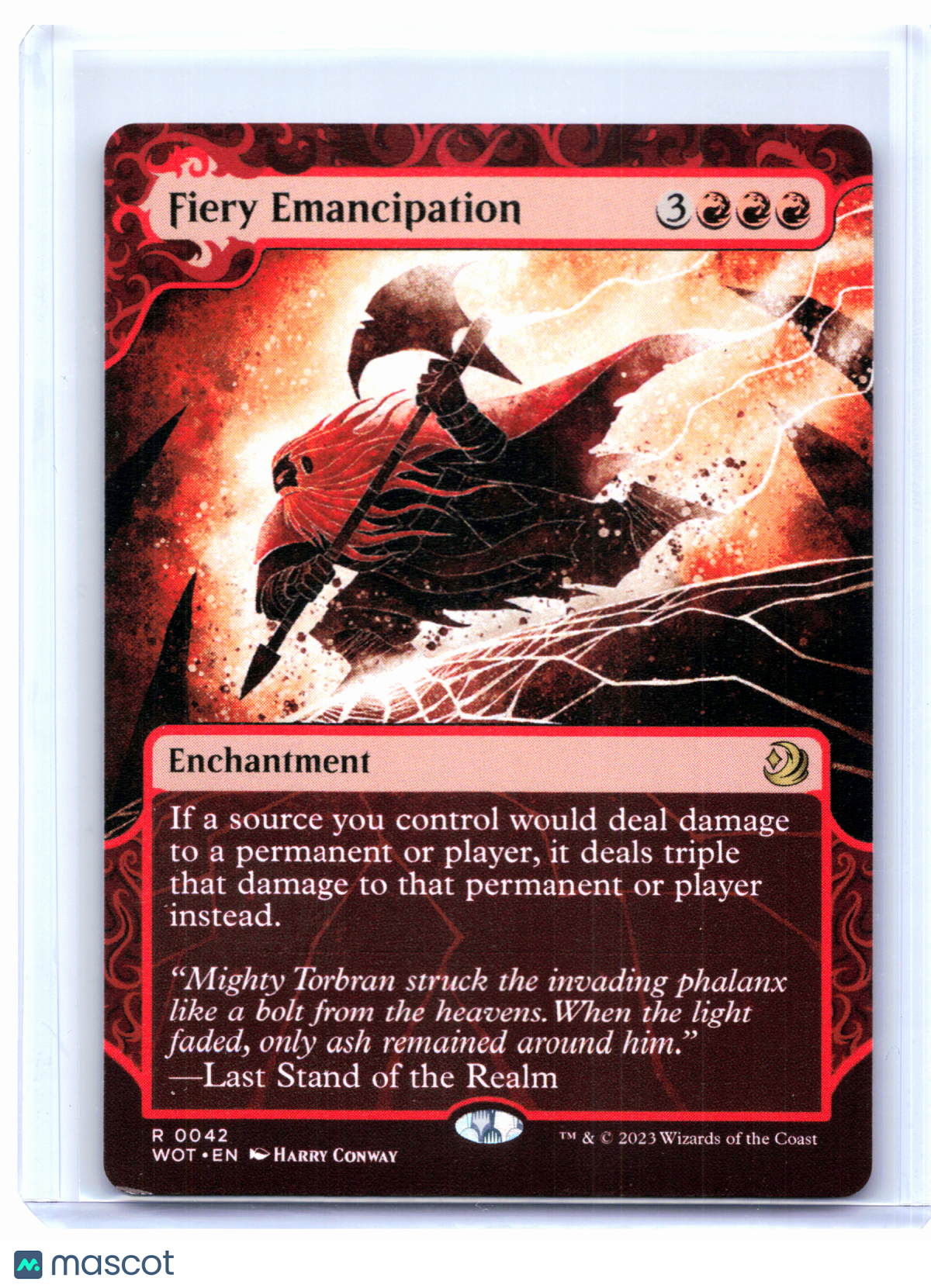 2023 Magic: The Gathering—Fiery Emancipation #0042 WOT—Rare Nonfoil