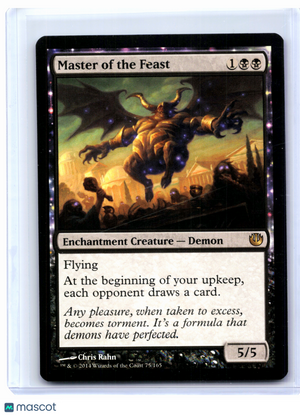 2014 Magic: TG—Master of the Feast #75 Journey into Nyx—Rare Nonfoil [LP]