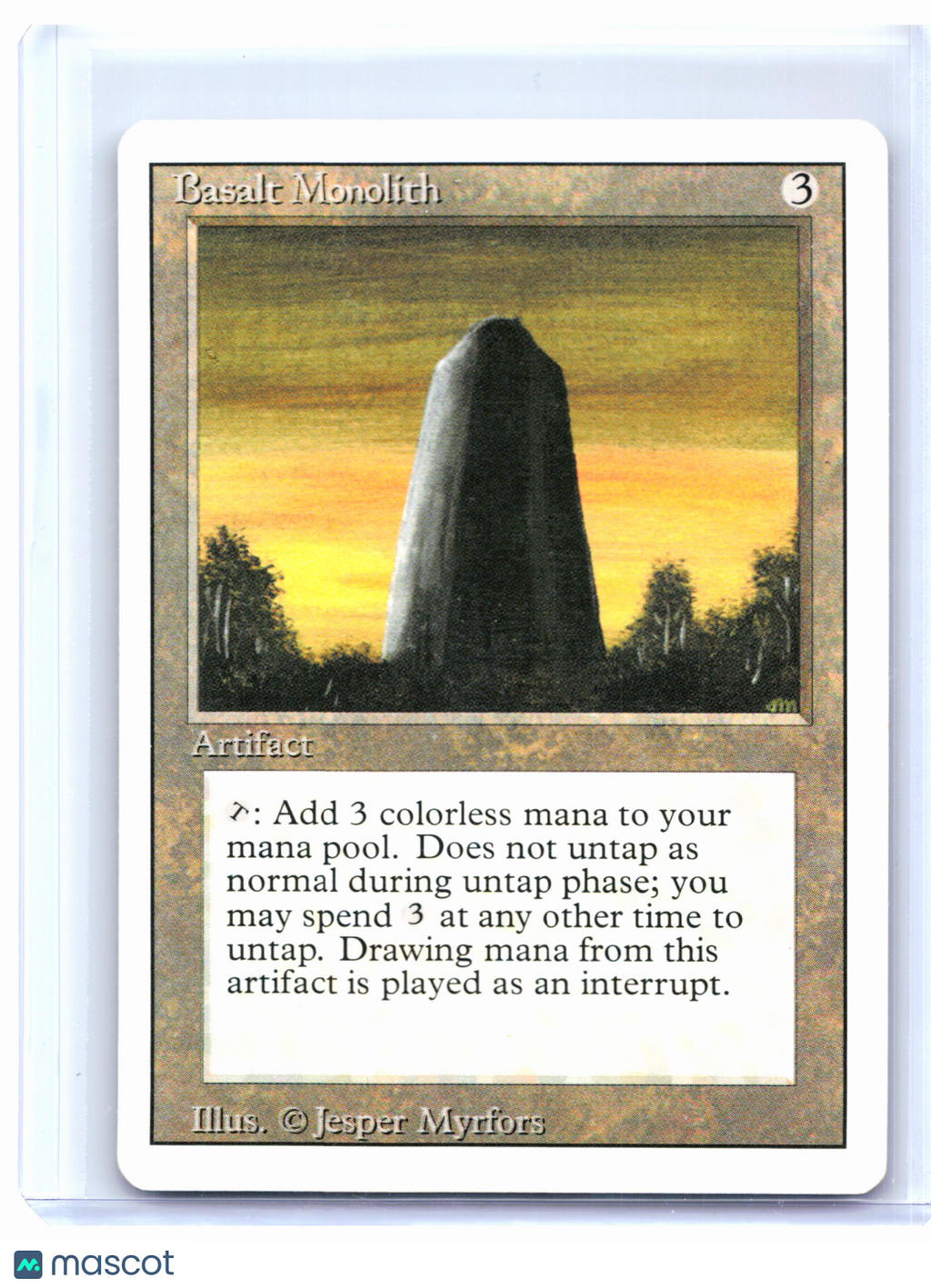 1993 Magic: TG—Basalt Monolith Unlimited Edition—Uncommon Nonfoil [LP]
