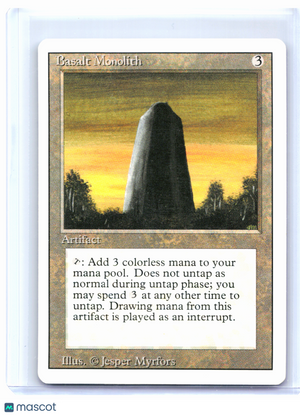 1993 Magic: TG—Basalt Monolith Unlimited Edition—Uncommon Nonfoil [LP]