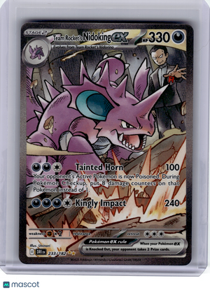 2025 Pokemon—Team Rocket's Nidoking ex #233 Destined Rivals—SIR Holo
