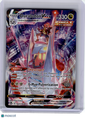 2022 Pokemon—Duraludon VMAX #TG21 Silver Tempest Trainer Gallery—Ultra Rare Holo