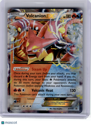 2016 Pokemon—Volcanion EX #173 XY Promos—Black Star Promo Holo