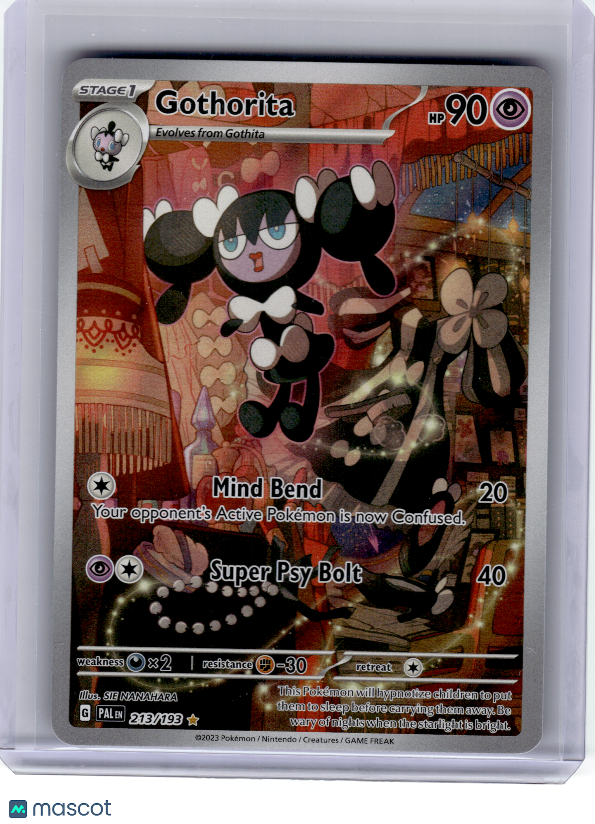 2023 Pokemon—Gothorita #213 Paldea Evolved—Illustration Rare Holo [LP]