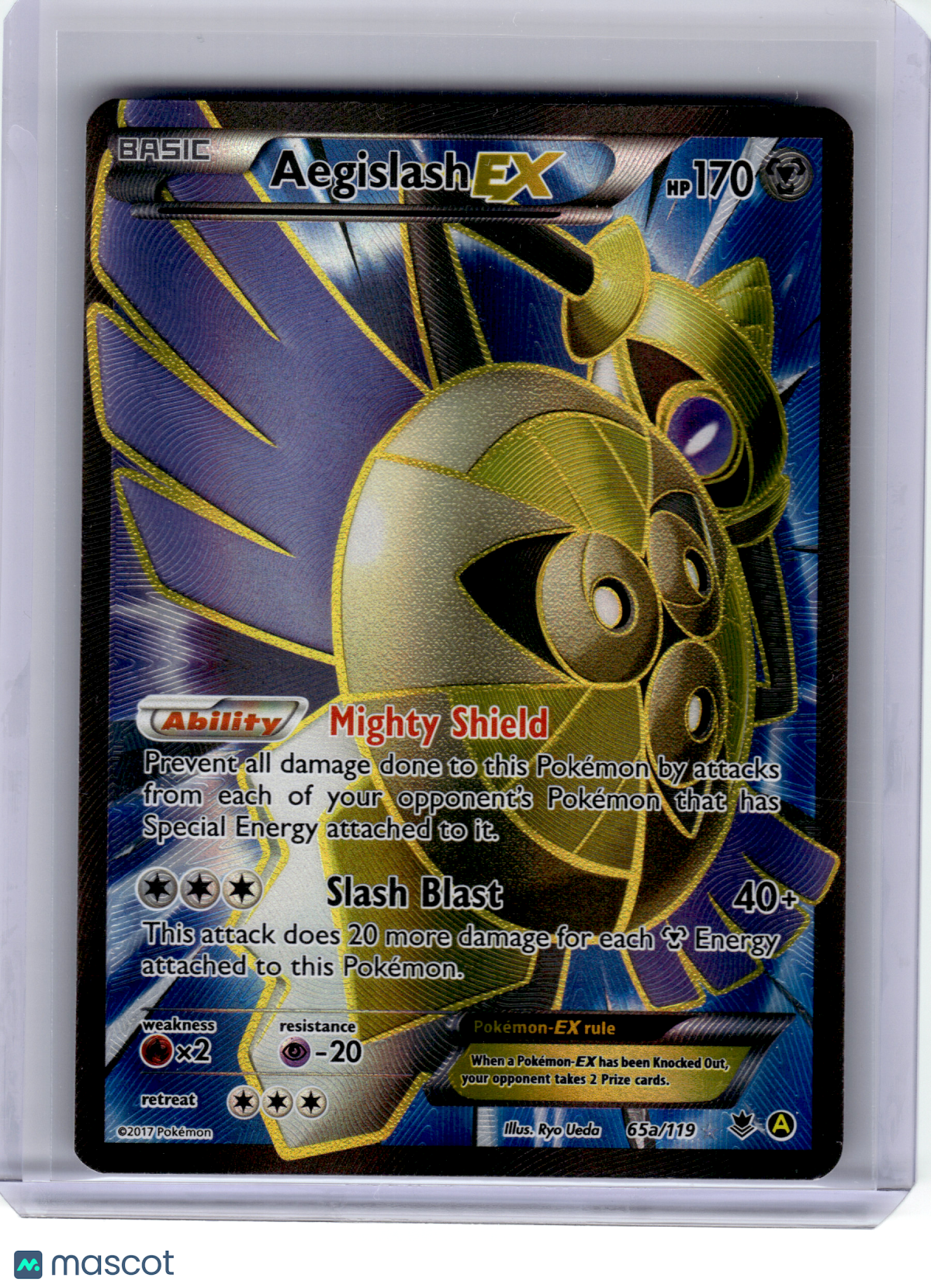 2017 Pokemon—Aegislash EX #65a Alternate Art Promos—Promo Holo [MP]