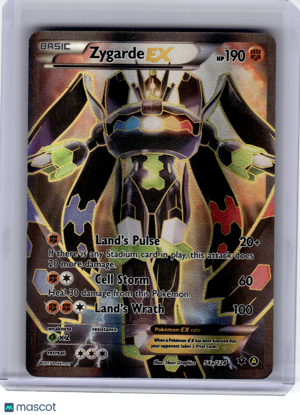 2017 Pokemon—Zygarde EX #54a Alternate Art Promos—Promo Holo [Heavily Played]