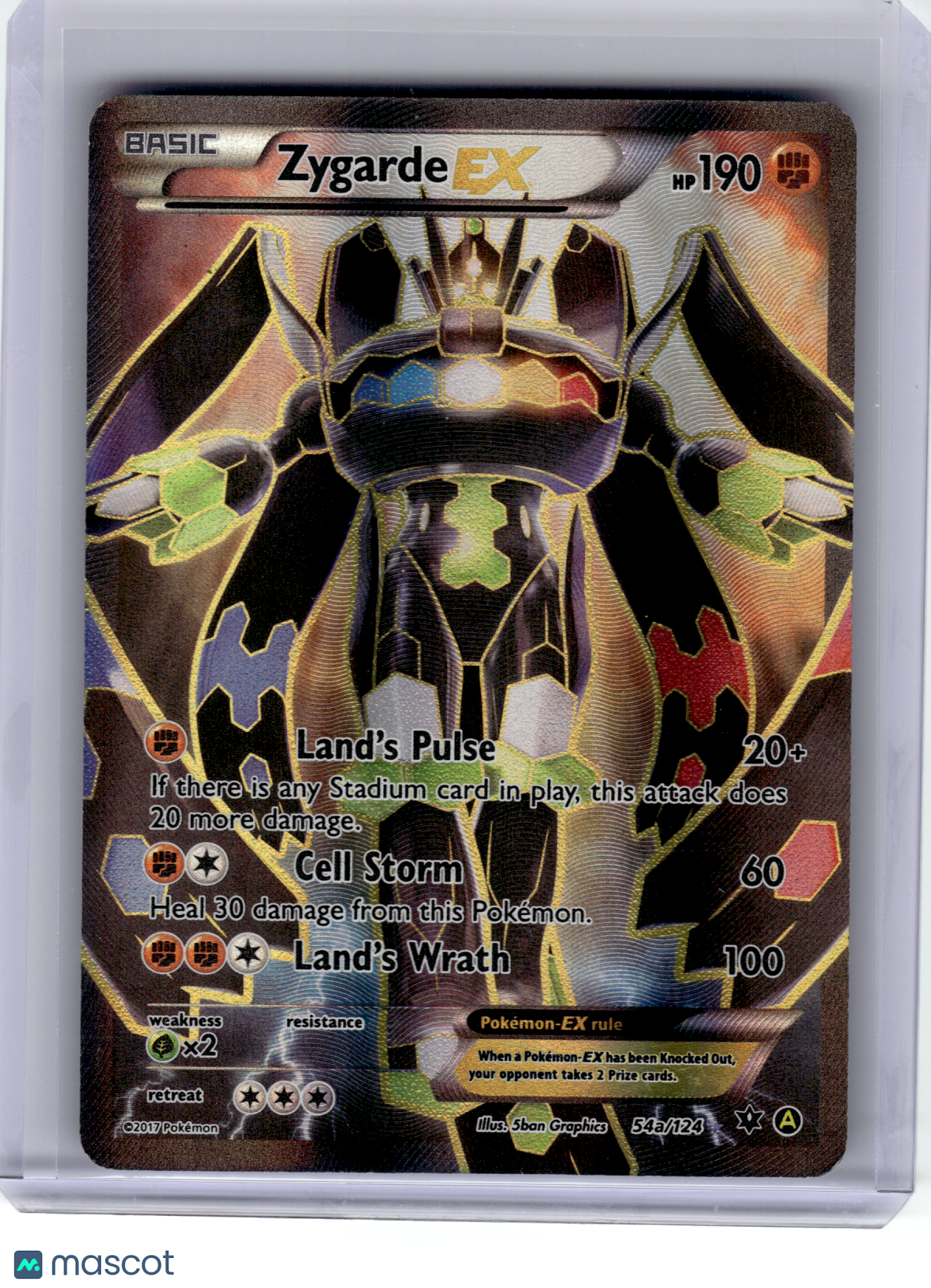 2017 Pokemon—Zygarde EX #54a Alternate Art Promos—Promo Holo [Heavily Played]