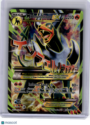 2015 Pokemon—M Houndoom EX #154 BREAKthrough—Ultra Rare Holo [DMG] (Full Art)