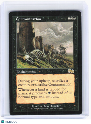 1998 Magic: The Gathering—Contamination #123 Urza's Saga—Rare Non-Foil