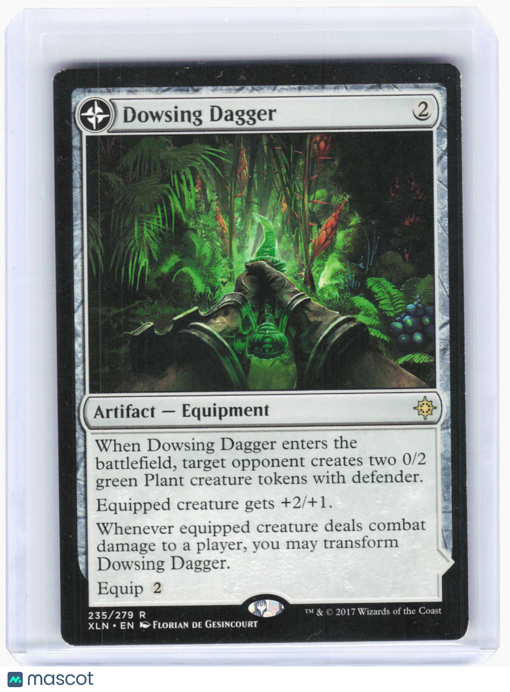 2017 Magic: The Gathering—Dowsing Dagger #235 Ixalan—Rare Non-Foil